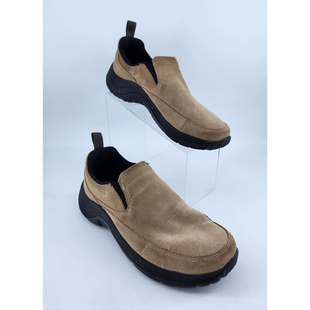 L.L.‎ Bean Mocs Slip On Shoes Womens 8 Tan Suede Comfort Walking 0VJ2604